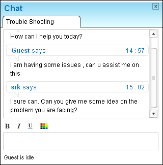 Remote support with instant messaging