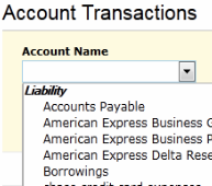 Account transactions
