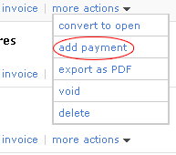 Add Payments To Invoices