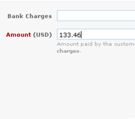 Capture Bank Charges