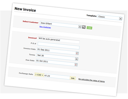 Create invoices online