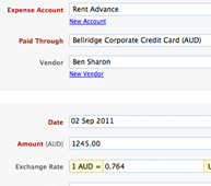 Credit card expenses