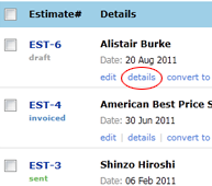 View estimate details
