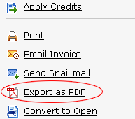 Export Invoices