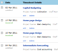 Manage timesheets online