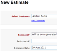 Create estimates online