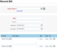 Record bills online​