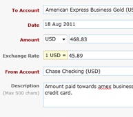 Track card payments