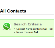 Search contacts