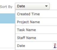 Sort timesheets