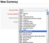 Unlimited currencies