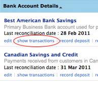View bank transactions online