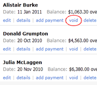 Void bills