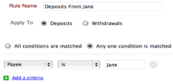 Bank Rule