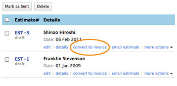 Quotes to Invoices