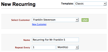 Recurring Invoices