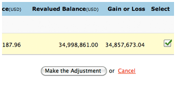Base Currency Adjustment
