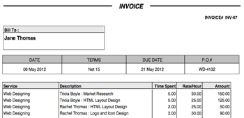 Send Invoices for Projects