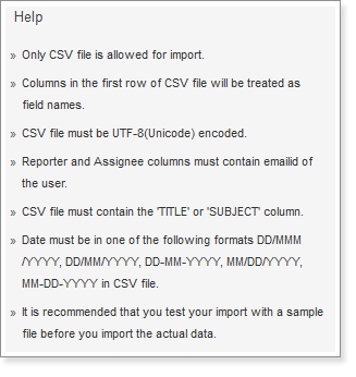 Import Bugs Help