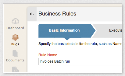 Define business rules