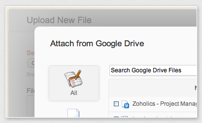 Attach files