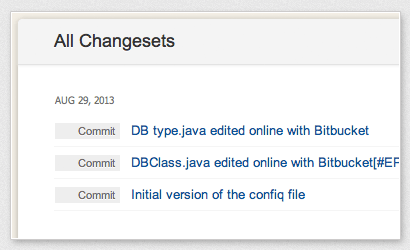 View changesets