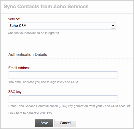 ZSC Key Settings