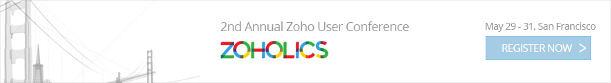 Zoholics Zoho User Conference