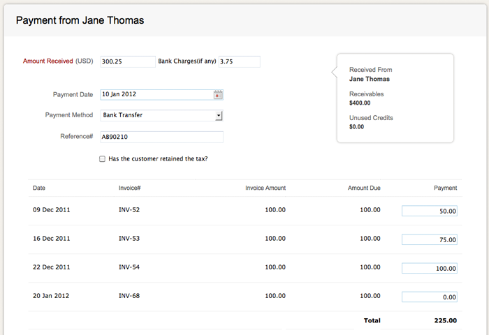 add credits to customer