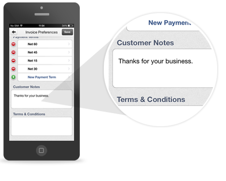 zoho invoice iphone app currence