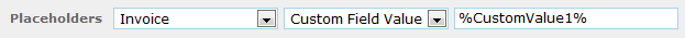 /custom field value placeholder