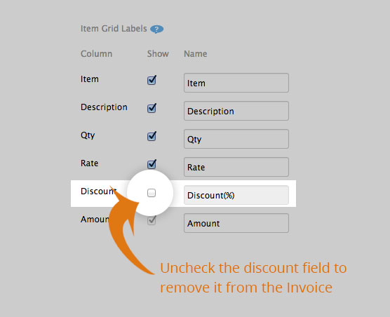zoho invoice delete discount