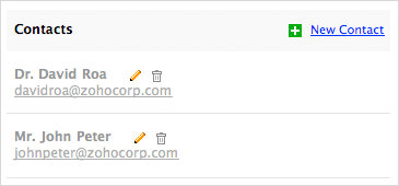 Easily browse through your contacts