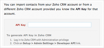 Import Contacts from Zoho CRM