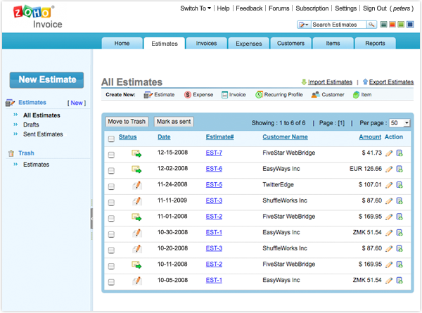quotes software – create and sent estimates or quotes online