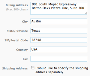Billing Postal Code