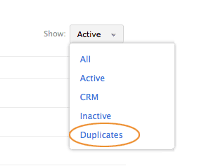 Filter duplicate records