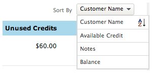 List Customers sort by