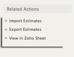 Estimate List Side Bar