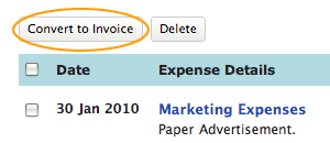 Bulk convert to invoice