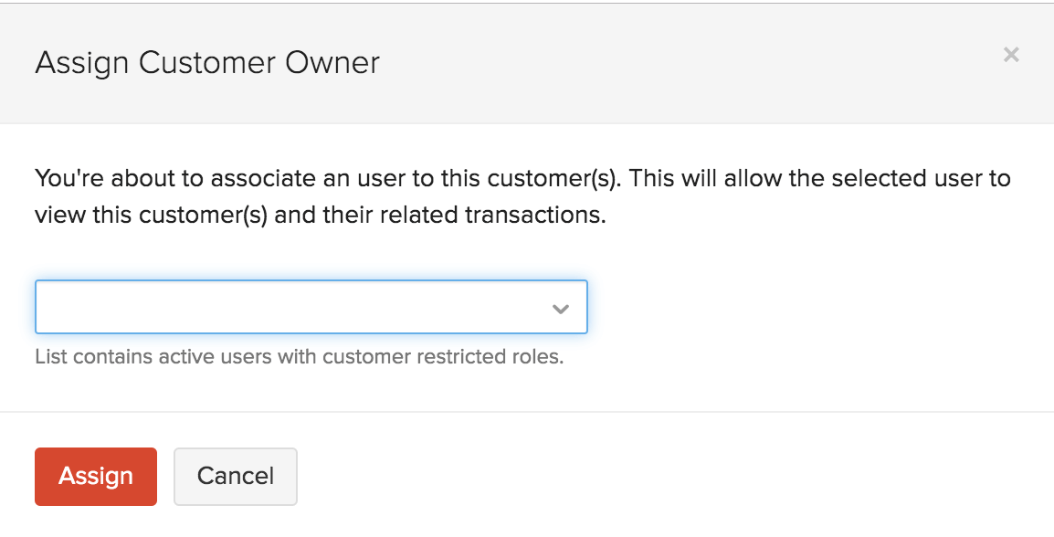 Assign Customer Owner to Customers