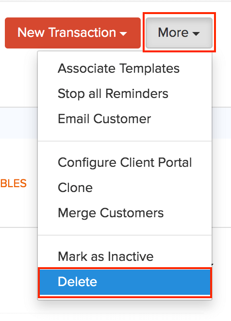 Delete Customer from Details page