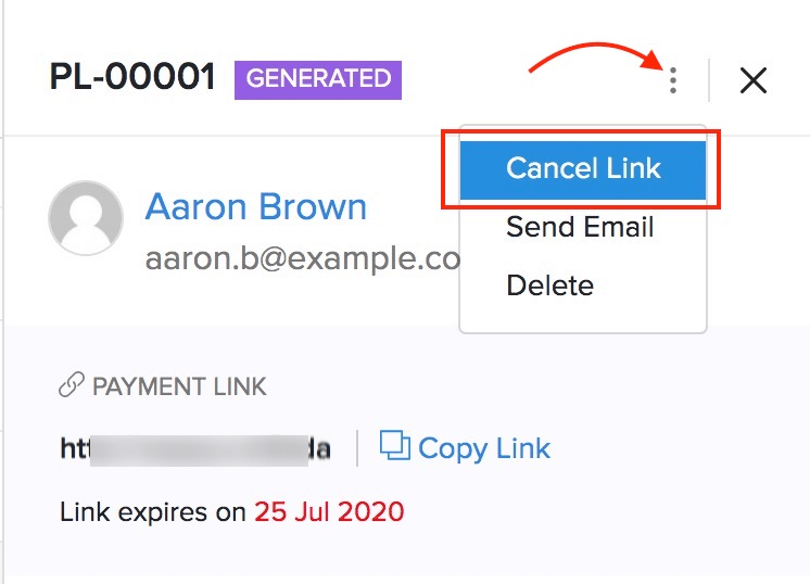 Cancel Payment Links