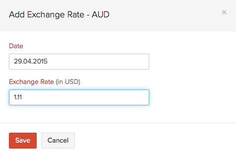 Adding exchange rate