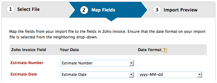 Estimate map fields