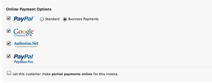 Let your customers make partial payments online