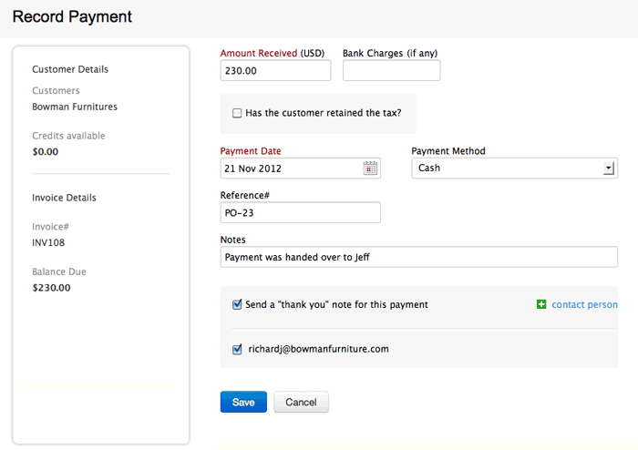 Add payment fields