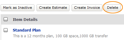 Select bulk delete items