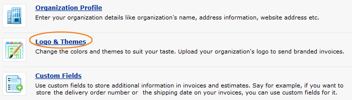 Select logo and themes