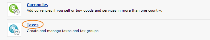 Select taxes